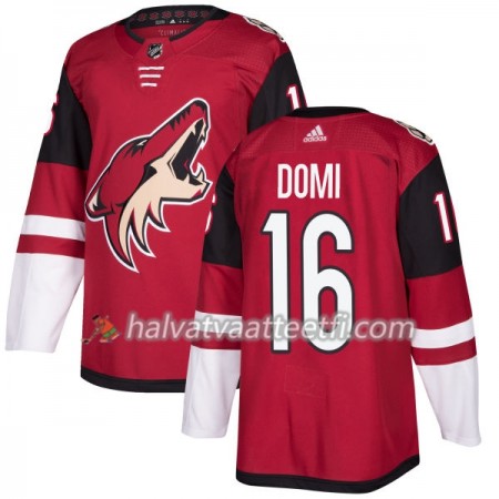Miesten NHL Arizona Coyotes Pelipaita Max Domi 16 Adidas 2017-2018 Maroon Authentic